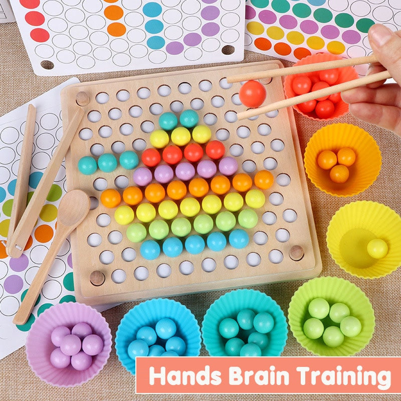 BABY COLOR BEAD WOODEN EDUCATIONAL TOY