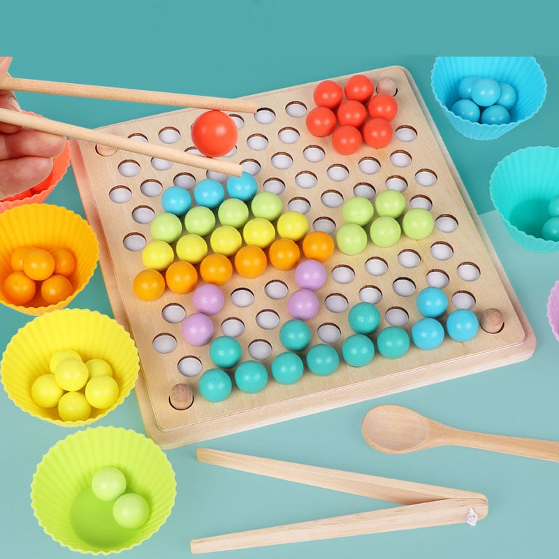 BABY COLOR BEAD WOODEN EDUCATIONAL TOY