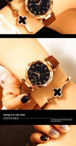 Leather Strap Luxury Women Watches