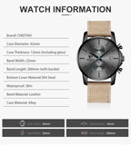 Leather Sports Quartz Men Watch