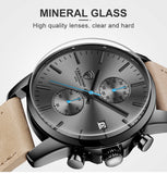 Leather Sports Quartz Men Watch