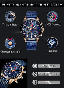 Waterproof Luxury Wrist Watch