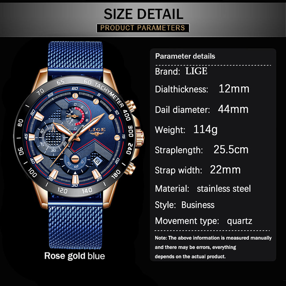 Waterproof Luxury Wrist Watch