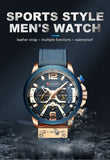 Men Analog Leather Sports Watch