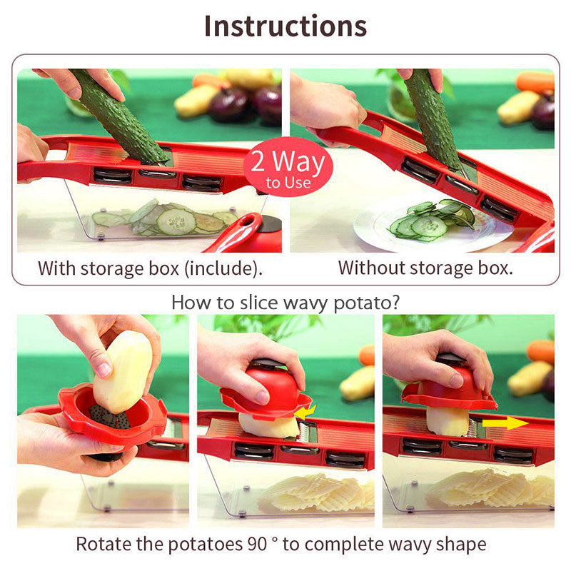 Vegetable Cutter with Steel Blade