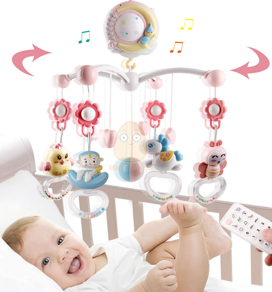 BABY RATTLES CRIB TOY HOLDER