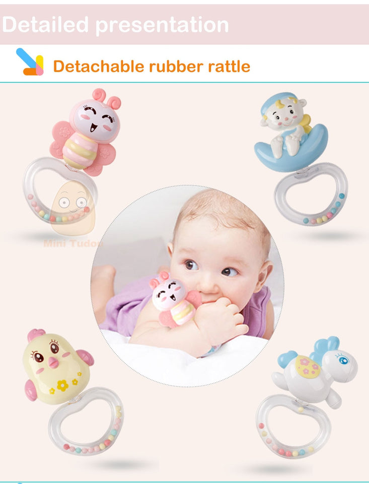 BABY RATTLES CRIB TOY HOLDER