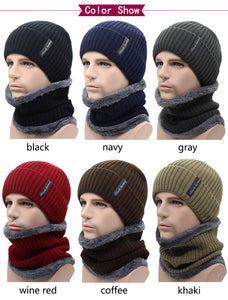 Winter Beanies Men Knitted Caps