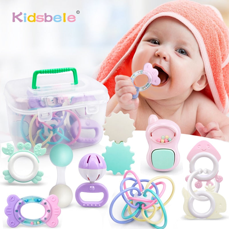 9PCS RATTLE BABY TOYS WITH BOX