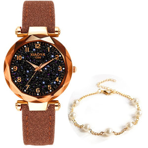 Leather Strap Luxury Women Watches