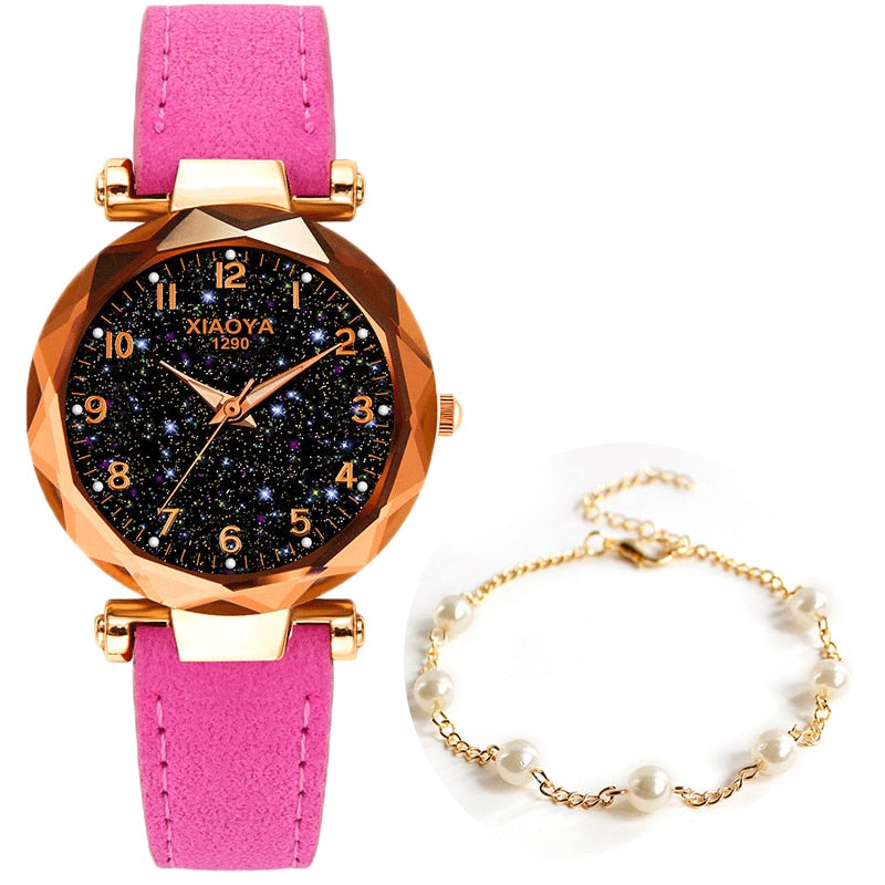 Leather Strap Luxury Women Watches