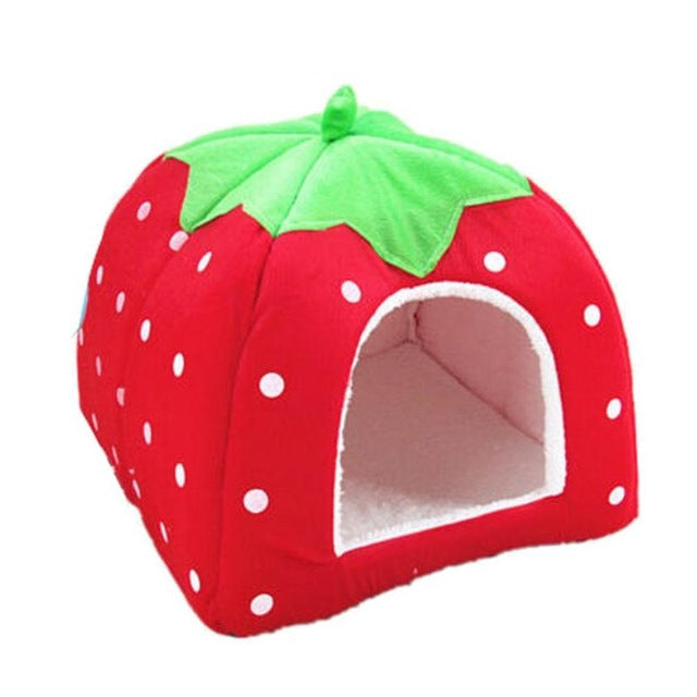 Strawberry Leopard Pet House Tent