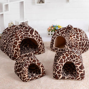 Strawberry Leopard Pet House Tent