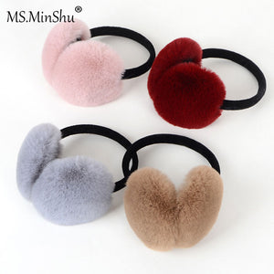 Winter Rabbit Fur Earmuff