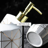 Geometric diamond pattern Bathroom set