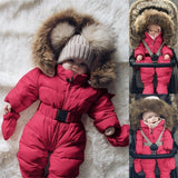 Baby winter jumpsuit romper