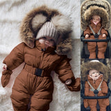 Baby winter jumpsuit romper