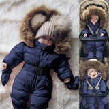 Baby winter jumpsuit romper