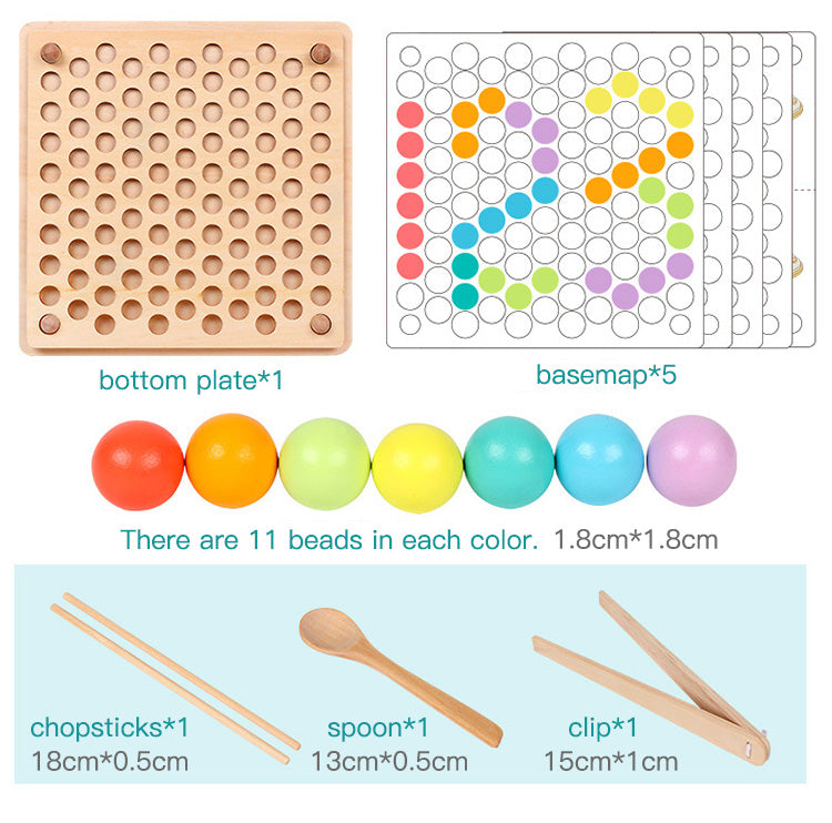 BABY COLOR BEAD WOODEN EDUCATIONAL TOY