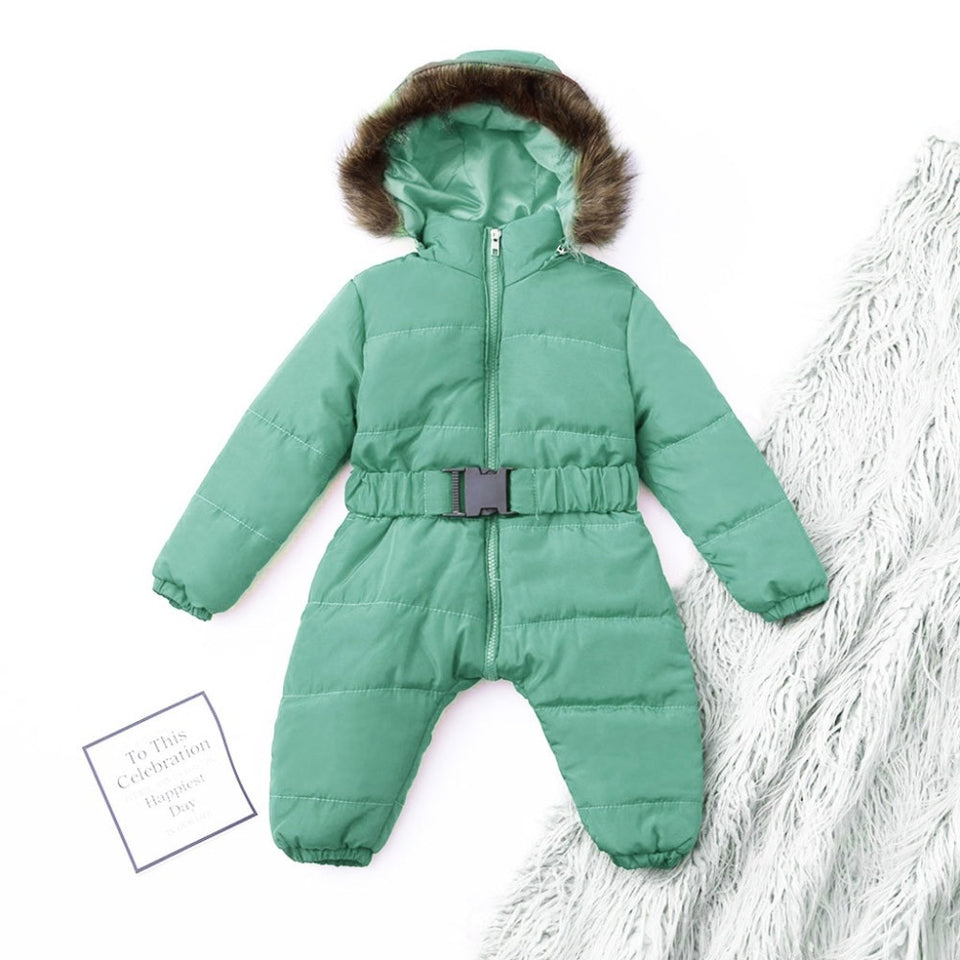 Baby winter jumpsuit romper