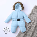 Baby winter jumpsuit romper