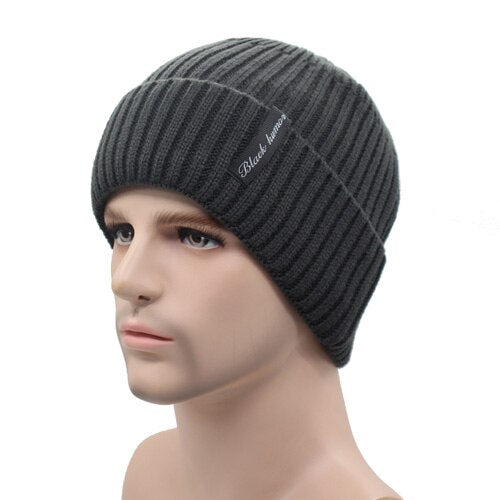 Winter Beanies Men Knitted Caps