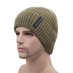 Winter Beanies Men Knitted Caps