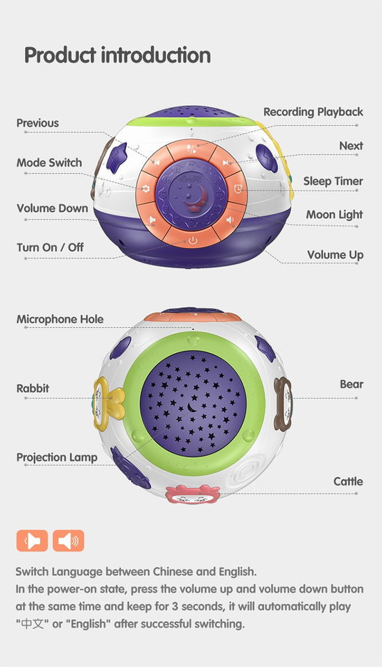 STARRY SKY LIGHT PROJECTOR FOR CHILDREN