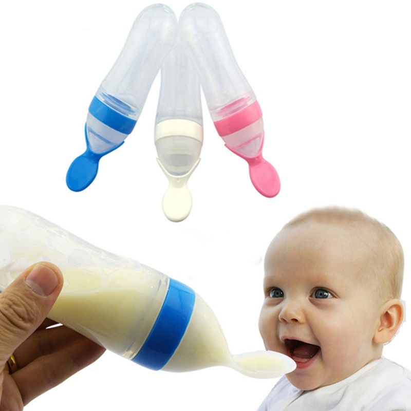 Newborn Baby Feeding Bottle Spoon