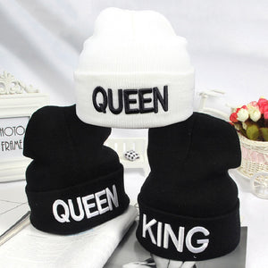 Beanies KING QUEEN Winter Cap