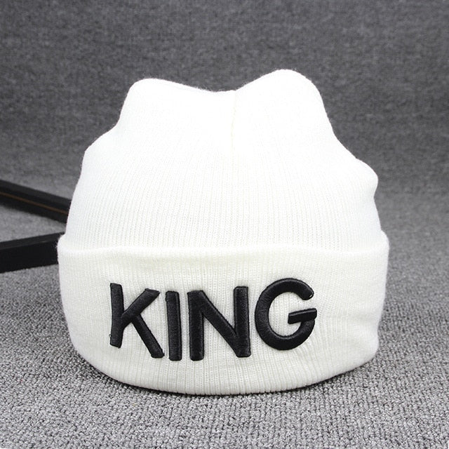 Beanies KING QUEEN Winter Cap