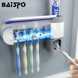 UV Light Toothbrush Holder Toothpaste Squeezers