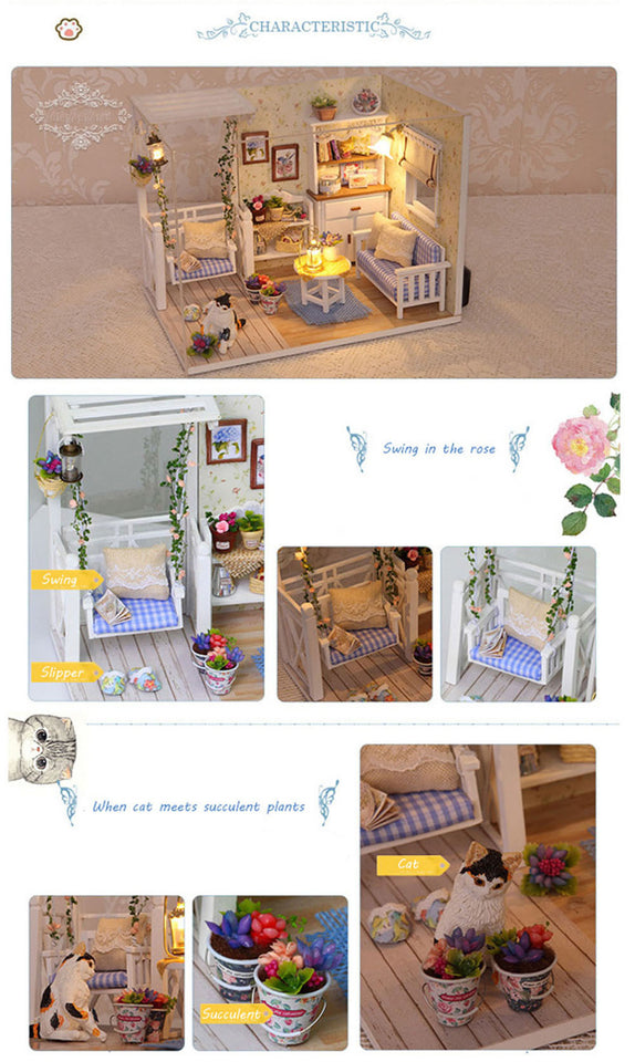 FULL FURNISH GIRLS DOLLHOUSE