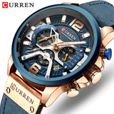 Men Analog Leather Sports Watch