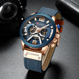 Men Analog Leather Sports Watch