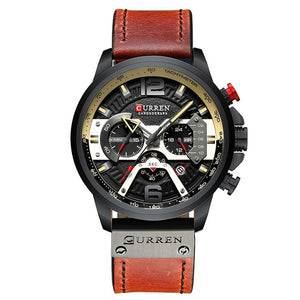 Men Analog Leather Sports Watch