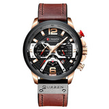 Men Analog Leather Sports Watch